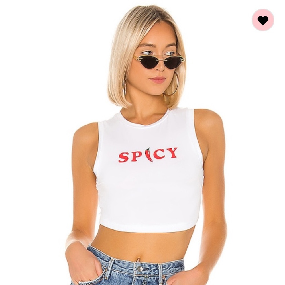 Superdown SPICY crop tee - never worn with tags